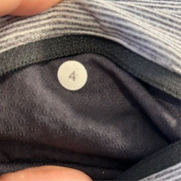 Lululemon Women's Size 4 Black Wee Stripe Crop Leggings Running Yoga - Picture 8 of 8